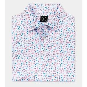 U Suck at Golf Halfway House Polo Burgers Soda‎ Candy Print Large L